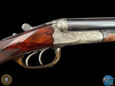 F.W. HEYM GERMANY- 16 GA SXS - GAME SCENE ENGRAVED - 29.5" IM/FULL - Image 6 of 20