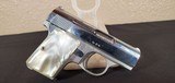 Baby Browning 25 ACP (6.35mm), Nickel, Pearl Grips, Excellent! 1959, RARE - 2 of 5