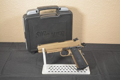 Sig Sauer, 1911 Emperor Scorpion, 45 acp, TAN, Like New In Box