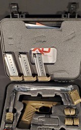 Springfield XDs-9 3.3, 9mm, 2 Tone (Black/Tan), 3.3