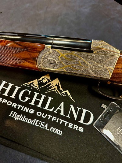 Krieghoff K80 Custom Gold & Silver Scroll