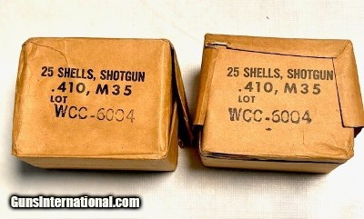 .410 35M lot WCC-6004 2-sealed boxes Western Cartridge Company