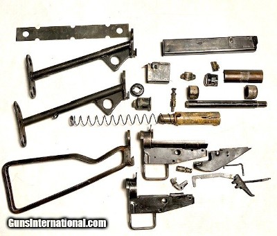 Large Lot, Sten SMG Parts