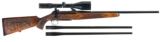 J.P. Sauer & Son Model 200 Bolt Action Rifle with Schmidt & Bender Scope, Carved Stock and Case - 2 of 23