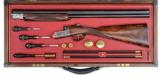 SALE PENDING DAVID MCKAY BROWN ROUND ACTION OVER-UNDER GAME GUN WITH CASE, ACCESSORIES, AND BOOK. - 1 of 8