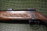 J.P. Sauer & Son Model 200 Bolt Action Rifle with Schmidt & Bender Scope, Carved Stock and Case - 3 of 23