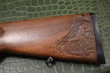 J.P. Sauer & Son Model 200 Bolt Action Rifle with Schmidt & Bender Scope, Carved Stock and Case - 6 of 23