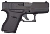 Glock G43, Subcompact, 9mm Luger, 3.39