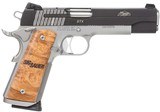Sig Sauer, 1911 STX, .45 ACP, 5" Barrel, 8+1 Rounds, Burled Maple Wood Grip, Black Nitron Stainless Steel - 1 of 1