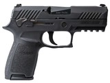 Sig Sauer, P320 Compact, 9mm Luger, 3.9" Barrel, 15+1 Rounds, Black Polymer Grip, Black Nitron Stainless Steel - 2 of 2