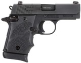 Sig Sauer, P938 Micro-Compact, 9mm Luger, 3" Barrel, 7+1 Rounds, Hogue Rubber Grip Grip, Black Nitron Stainless Steel - 2 of 2