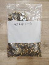 Once Fired Brass - .45 ACP 1000 Rounds Assorted - 1 of 1