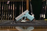 Glock 43X Robin Egg Blue Semi-Auto 9mm 3.41