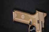 Pre-Owned - FNH 509 Tactical FDE 9mm 4.5
