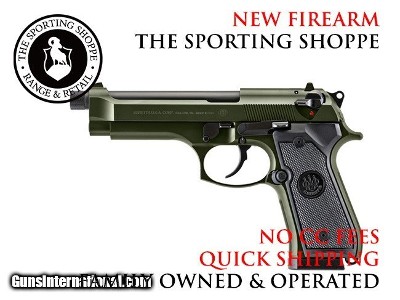 Beretta 92FS ODG 9MM 5.1" 2x(10rd) J92F300GR10