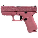 Glock 43X GLITTER GUNZ Bubble Gum Glitter Pink 9mm 3.4