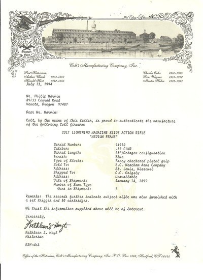 Colt Lightning Deluxe 32/20