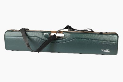 16406LX-UNI/5591: Universal Shotgun Hard Case with Deluxe Leather Trim for 1 Shotgun