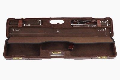16407PL/6164: OU/SxS Shotgun Hard Case with Luxury Italian Leather for 1 Shotgun - Image 9 of 9