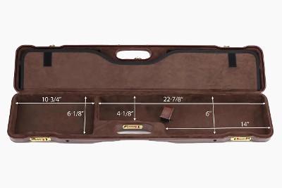 16407PL/6164: OU/SxS Shotgun Hard Case with Luxury Italian Leather for 1 Shotgun - Image 8 of 9