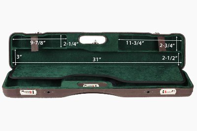 16405PL/5589: OU/SxS Shotgun Hard Case with Luxury Italian Leather for 1 Shotgun - Image 7 of 8