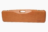 1605PL/5235: OU/SxS SMALL BORE ONLY Shotgun Hard Case with Luxury Italian Leather for 1 Shotgun