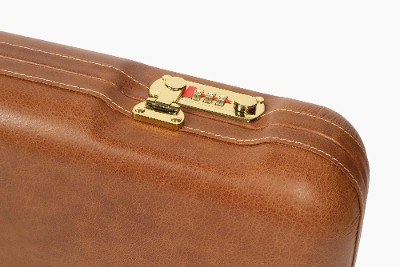 1605PL/5235: OU/SxS SMALL BORE ONLY Shotgun Hard Case with Luxury Italian Leather for 1 Shotgun - Image 5 of 6