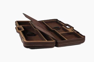 1670PPL/5055: OU/SxS Shotgun Hard Case with Superlative Italian Leather for 2 Shotguns - Image 8 of 10