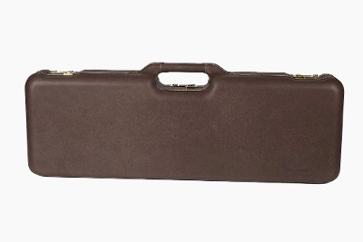 1670PPL/5055: OU/SxS Shotgun Hard Case with Superlative Italian Leather for 2 Shotguns