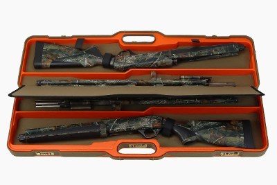1677LXP/6274: Universal Shotgun Hard Case with Luxury Canvas for 2 Shotguns - Image 3 of 9