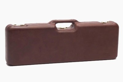 1670PL/4773: OU/SxS Shotgun Hard Case with Luxury Italian Leather for 2 Shotguns
