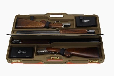 1670LXP/6273: OU/SxS Shotgun Hard Case with Luxury Canvas for 2 Shotguns - Image 2 of 8