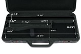 MOD.5-58L/6355: Rifle Hard Case with Luxury Rubber Trim for 1 Rifle + 1 Scope - 7 of 7
