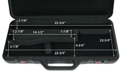 MOD.5-58L/6355: Rifle Hard Case with Luxury Rubber Trim for 1 Rifle + 1 Scope - Image 7 of 7