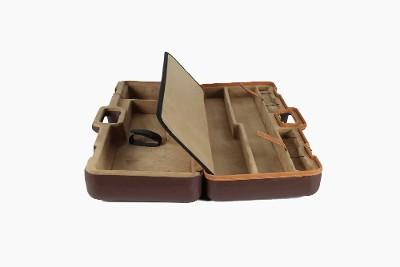 1621LXX-EXP: Rifle Hard Case with Deluxe Leather Trim for 1 Rifle + 1 Extra Barrel + 1 Scope - Image 4 of 6