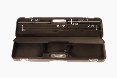 1621BPL/6031: OU/SxS Shotgun Hard Case with Luxury Italian Leather for 1 Shotgun + 1 Extra Barrel - Image 7 of 8