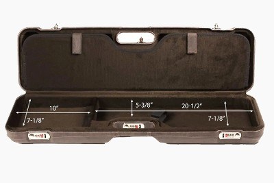 1621BPL/6031: OU/SxS Shotgun Hard Case with Luxury Italian Leather for 1 Shotgun + 1 Extra Barrel - Image 8 of 8