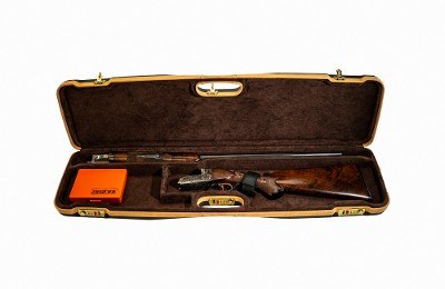1602LX/4707: OU/SxS SMALL BORE ONLY Shotgun Hard Case with Deluxe Leather Trim for 1 Shotgun - Image 2 of 6