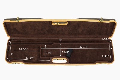 1602LX/4707: OU/SxS SMALL BORE ONLY Shotgun Hard Case with Deluxe Leather Trim for 1 Shotgun - Image 6 of 6