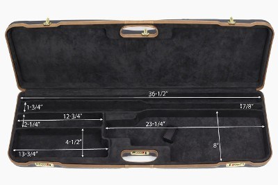 1653LX/5005: OU Shotgun Hard Case with Deluxe Leather Trim for 1 Shotgun + 1 Extra Barrel - Image 5 of 5