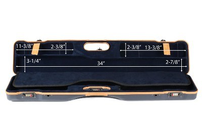 16407LX/5643: OU/SxS Shotgun Hard Case with Deluxe Leather Trim for 1 Shotgun - Image 8 of 9