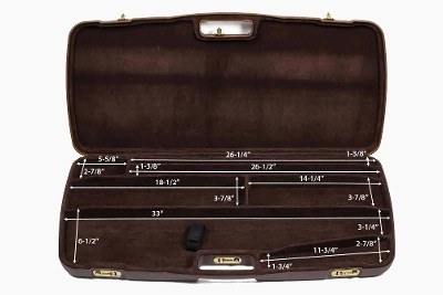 MOD.9LXX-EXP/4827: Rifle Hard Case with Deluxe Leather Trim for 1 Rifle + 1 Extra Barrel + 2 Scopes - Image 6 of 6