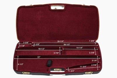 MOD.9LXX-EXP/4826: Rifle Hard Case with Deluxe Leather Trim for 1 Rifle + 1 Extra Barrel + 2 Scopes - Image 6 of 6