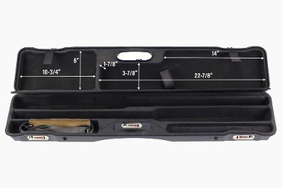 16402LR-2C/6204: OU Shotgun Hard Case with Luxury Rubber Trim for 1 Shotgun + 1 Extra Barrel - Image 6 of 7