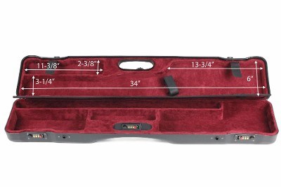 16407LX-RIFLE/5645: Rifle Hard Case with Deluxe Leather Trim for 1 Rifle + 1 Scope - Image 8 of 8