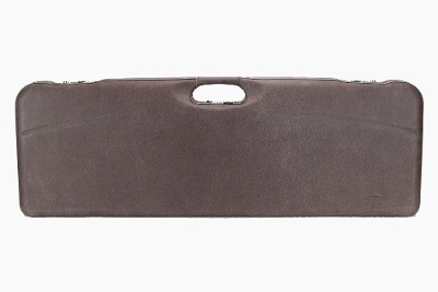 1653PPL/5054: OU Shotgun Hard Case with Superlative Italian Leather for 1 Shotgun + 1 Extra Barrel