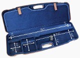 1622PL-2F/5137: OU/SxS Shotgun Hard Case with Luxury Italian Leather for 2 Shotguns - 4 of 5