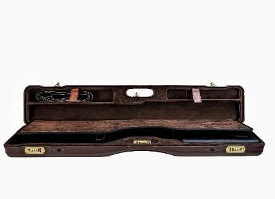 16406PLX-UNI/5904: Universal Shotgun Hard Case with Deluxe Leather Trim for 1 Shotgun