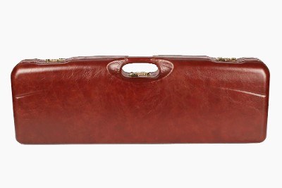 1659PL-TUBE/5246: OU Shotgun Hard Case with Luxury Italian Leather for 1 Shotgun + Tube Sets