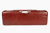 1659PL-TUBE/5246: OU Shotgun Hard Case with Luxury Italian Leather for 1 Shotgun + Tube Sets
